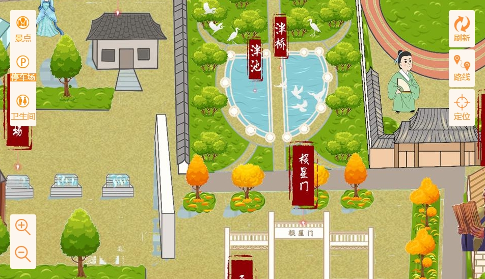 梁子湖手绘地图景区语音讲解导览系统：智慧景区建设的基石